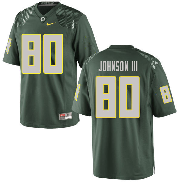 Men #80 Johnny Johnson III Oregn Ducks College Football Jerseys Sale-Green
